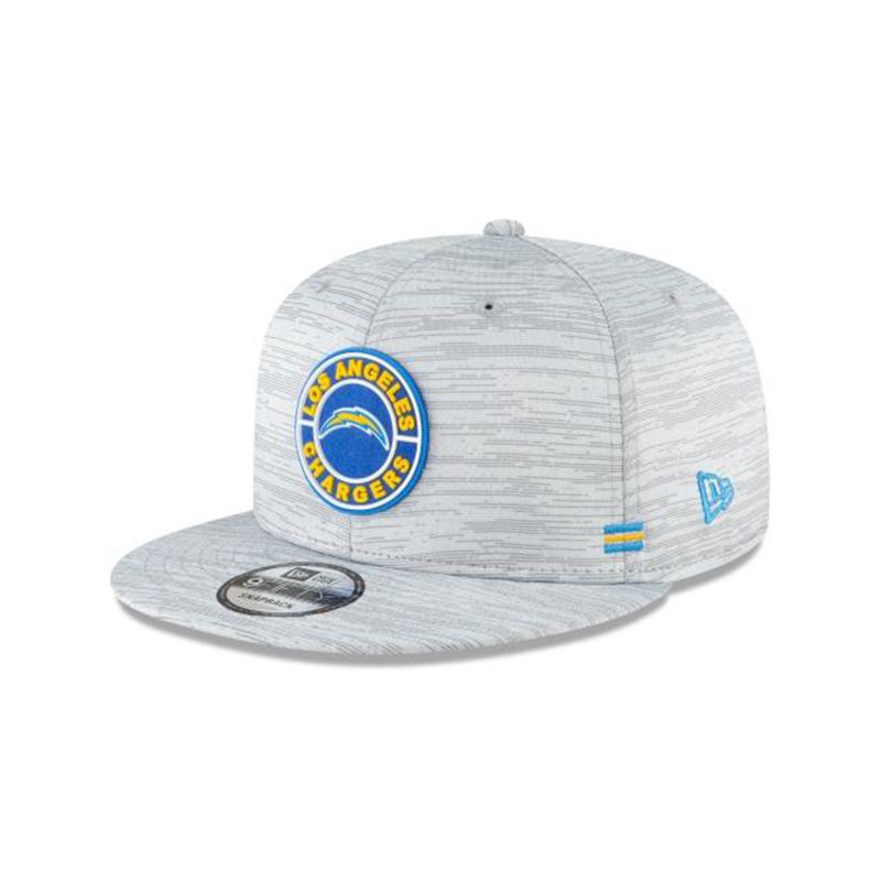 NFL Los Angeles Chargers Official Fall Sideline 9Fifty Snapback (LNS9758) - Grey New Era Caps